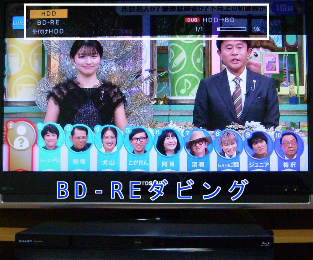 SHARP AQUOS ブルーレイレコーダー 2B-C10BW1