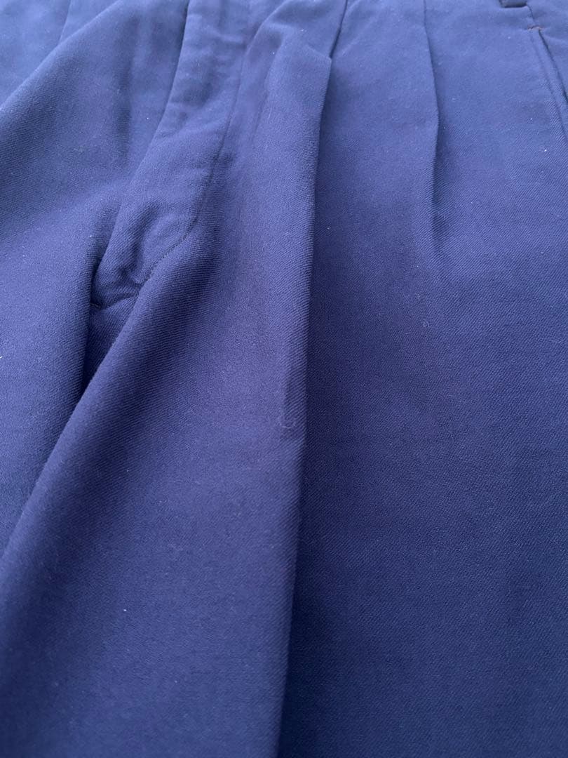 50s~60s ギャバジンスラックス ネイビー　ウール　ギャバスラ