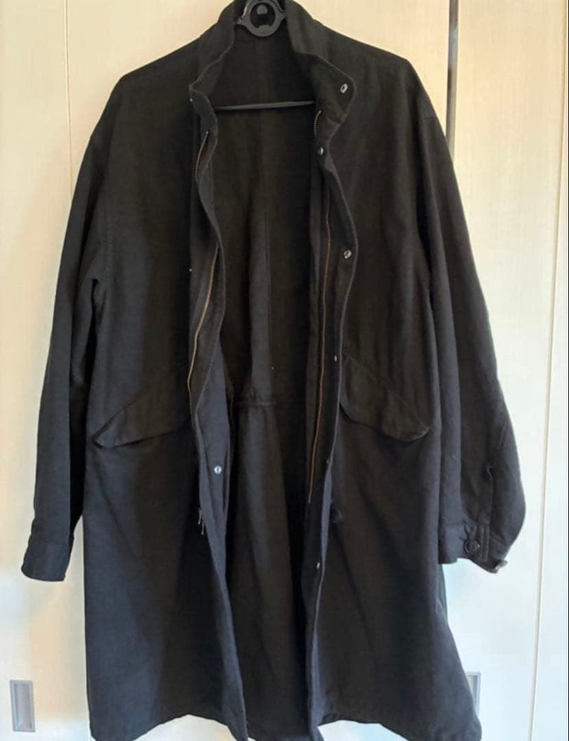 nestrobe confect 22AW「コットンリネンオックスモッズコート」