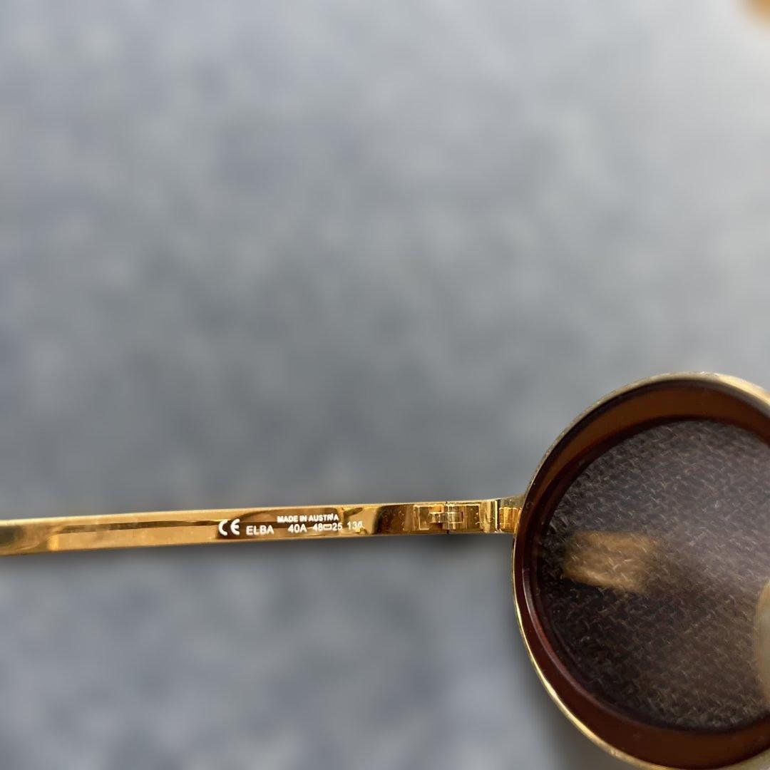 クリスチャンディオール　ゴールドフレームサングラス