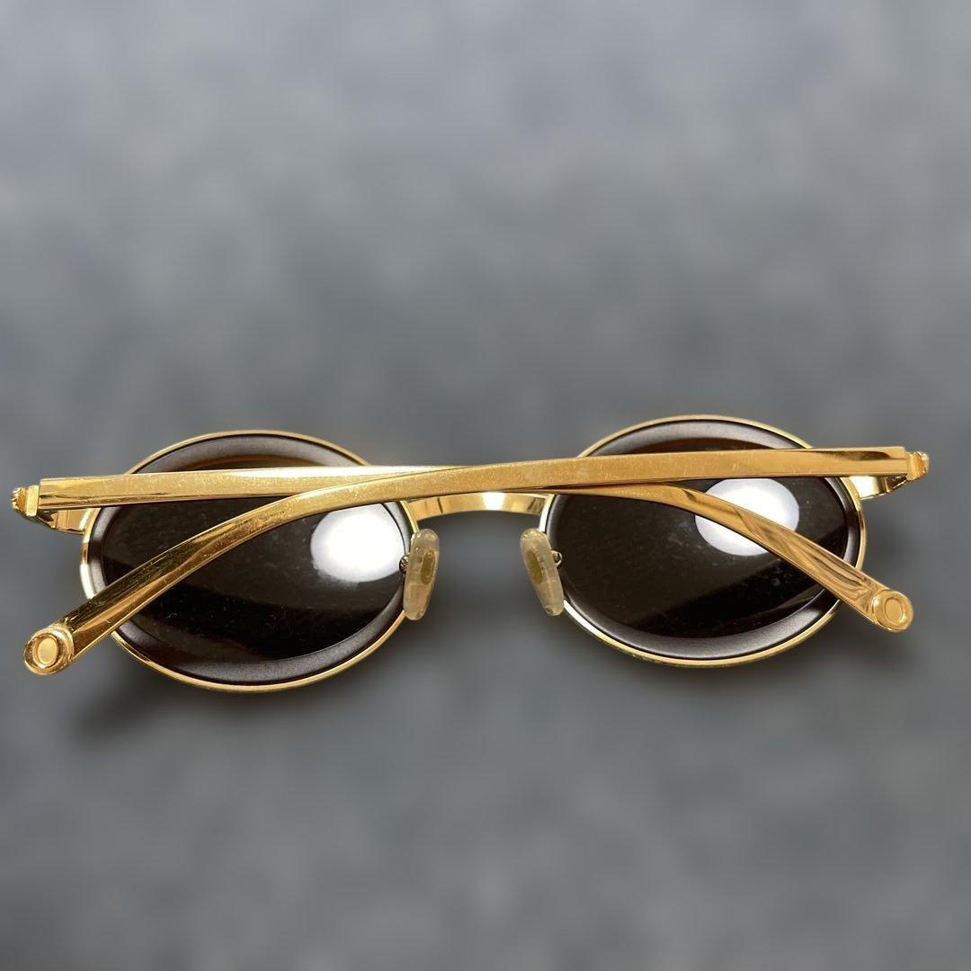 クリスチャンディオール　ゴールドフレームサングラス