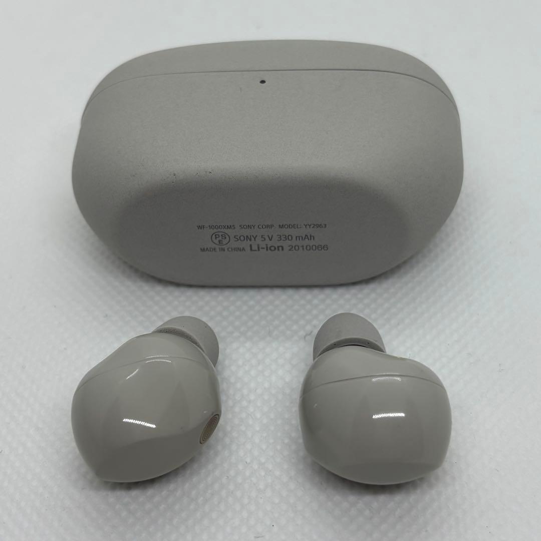 SONY WF-1000XM5 ワイヤレスイヤホン　プラチナシルバー　美品