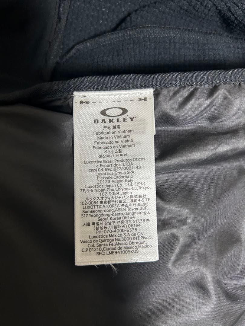【美品】OAKLEY オークリー ブラックジャケット （ダブルジッパー）