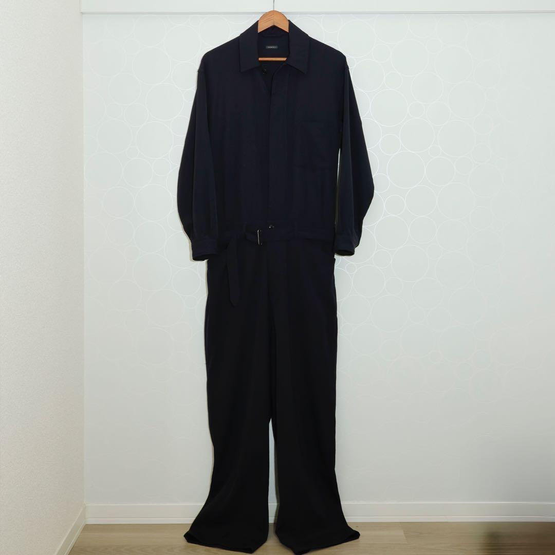 comoli コモリ ウールギャバ オールインワン NAVY 1