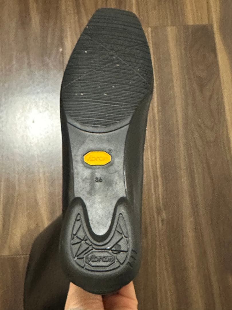 SHISEI シーセイSquare Barrel Shoes黒ロングブーツ 36