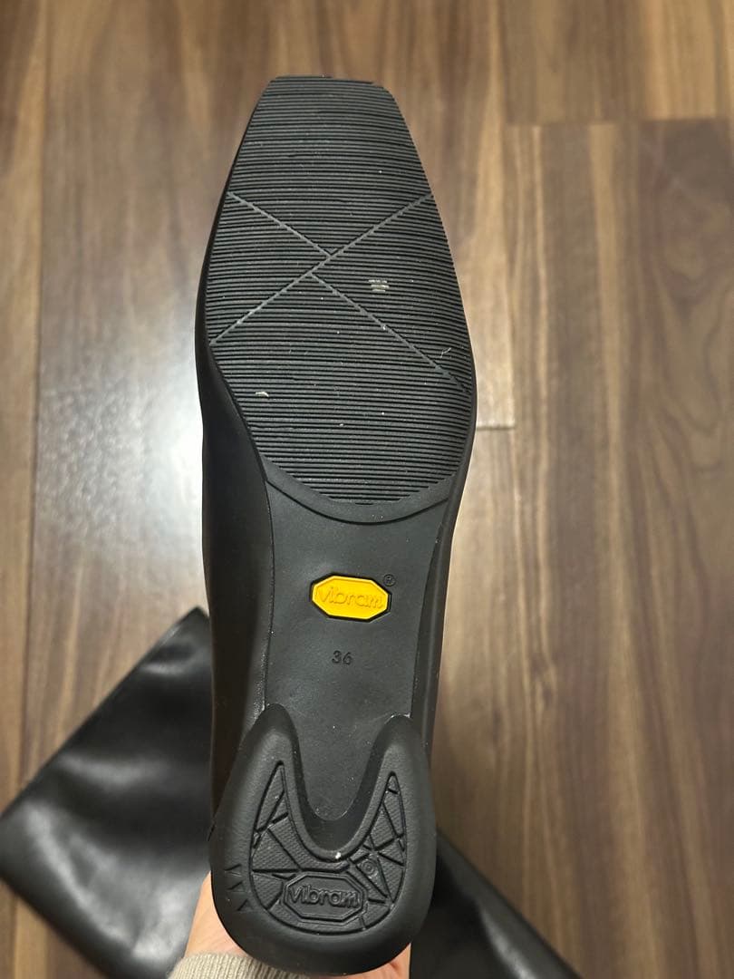 SHISEI シーセイSquare Barrel Shoes黒ロングブーツ 36