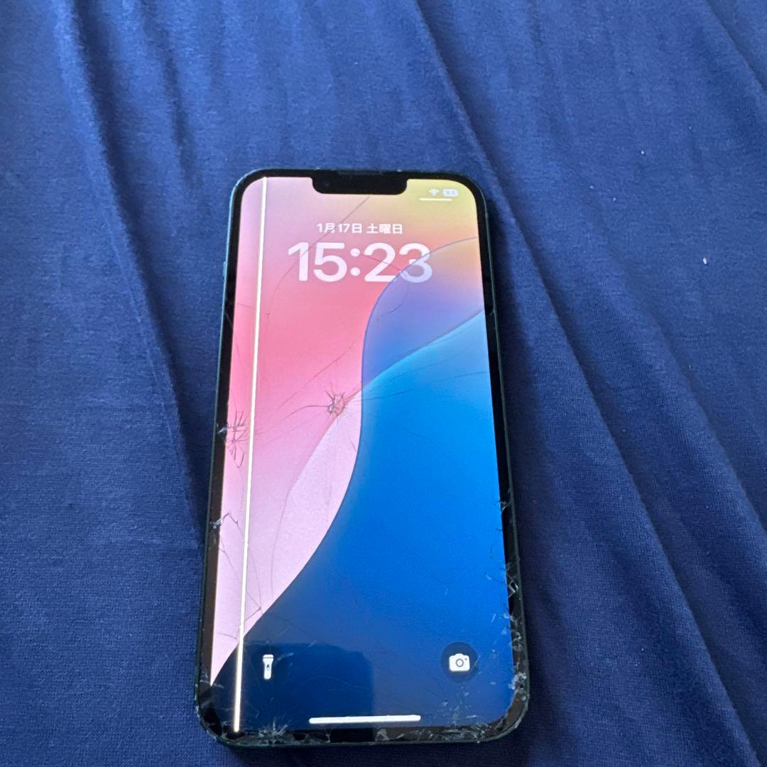 【ジャンク】Apple iPhone 13 (128GB) ミッドナイトグリーン
