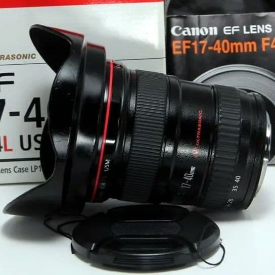 ❤️超広角Lレンズ☆Canon EF17-40mm F4 L USM♪元箱付❤️