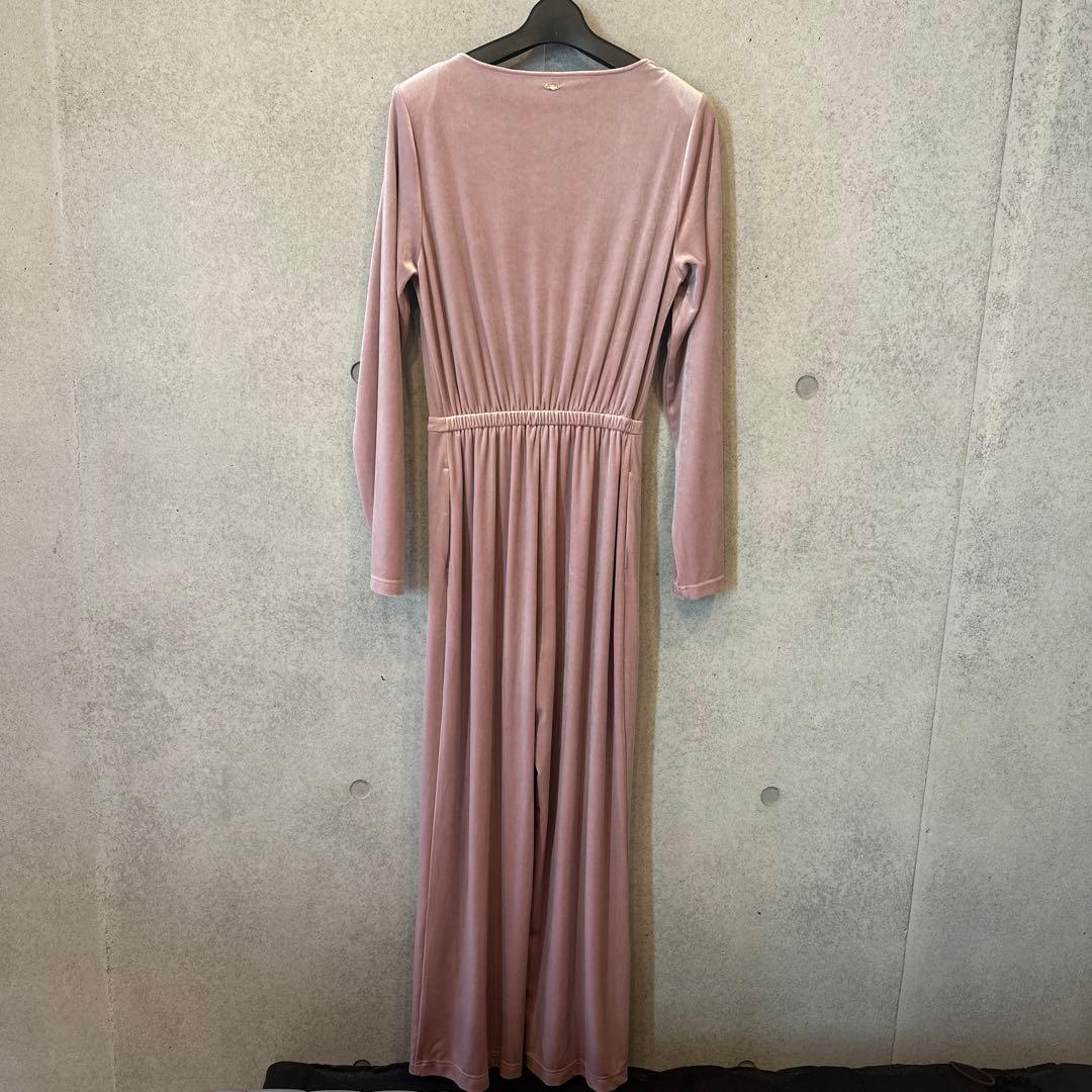 超美品★anuans ベロアカットオールインワンベージュピンク定価¥23,100