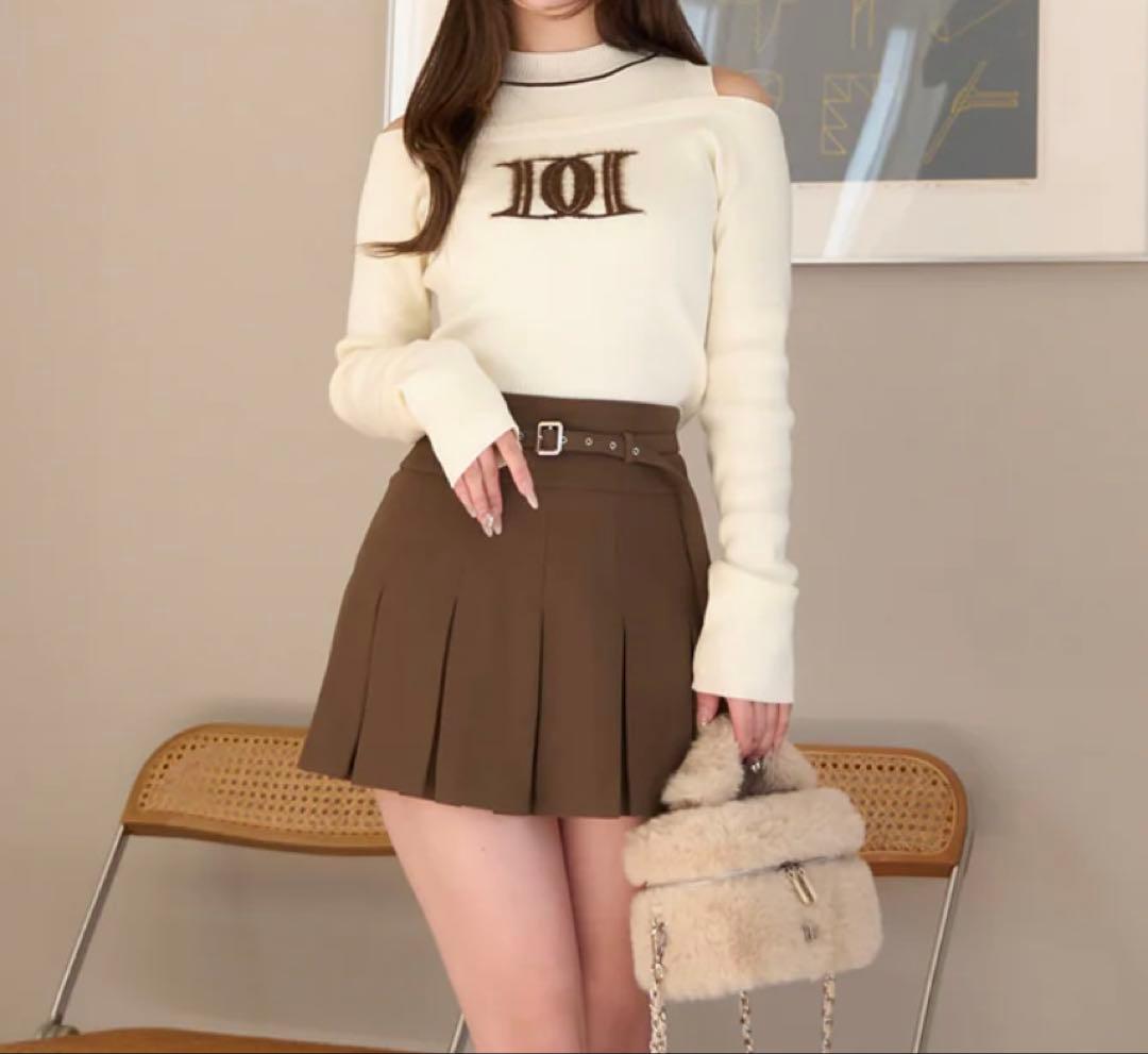 Darich セミワイドプリーツテーラードミニスカート