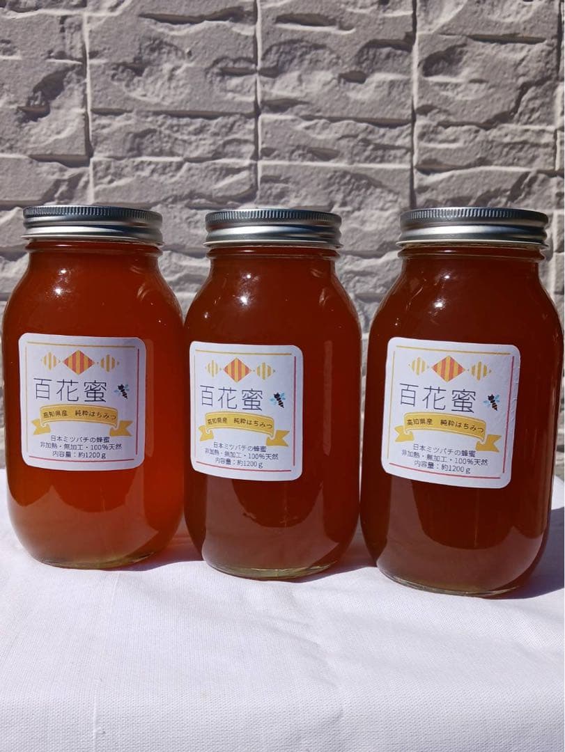 高知県産⭐︎蜂蜜⭐︎濃厚⭐︎日本ミツバチ⭐︎1200g