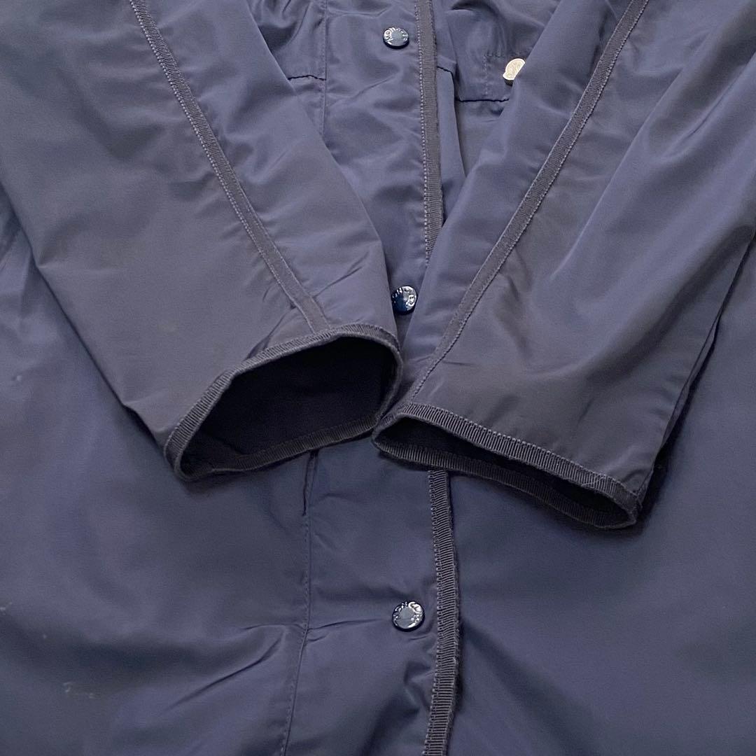 【美品3】MONCLER フード付きジャケットコート ANTHEMIS　ネイビー
