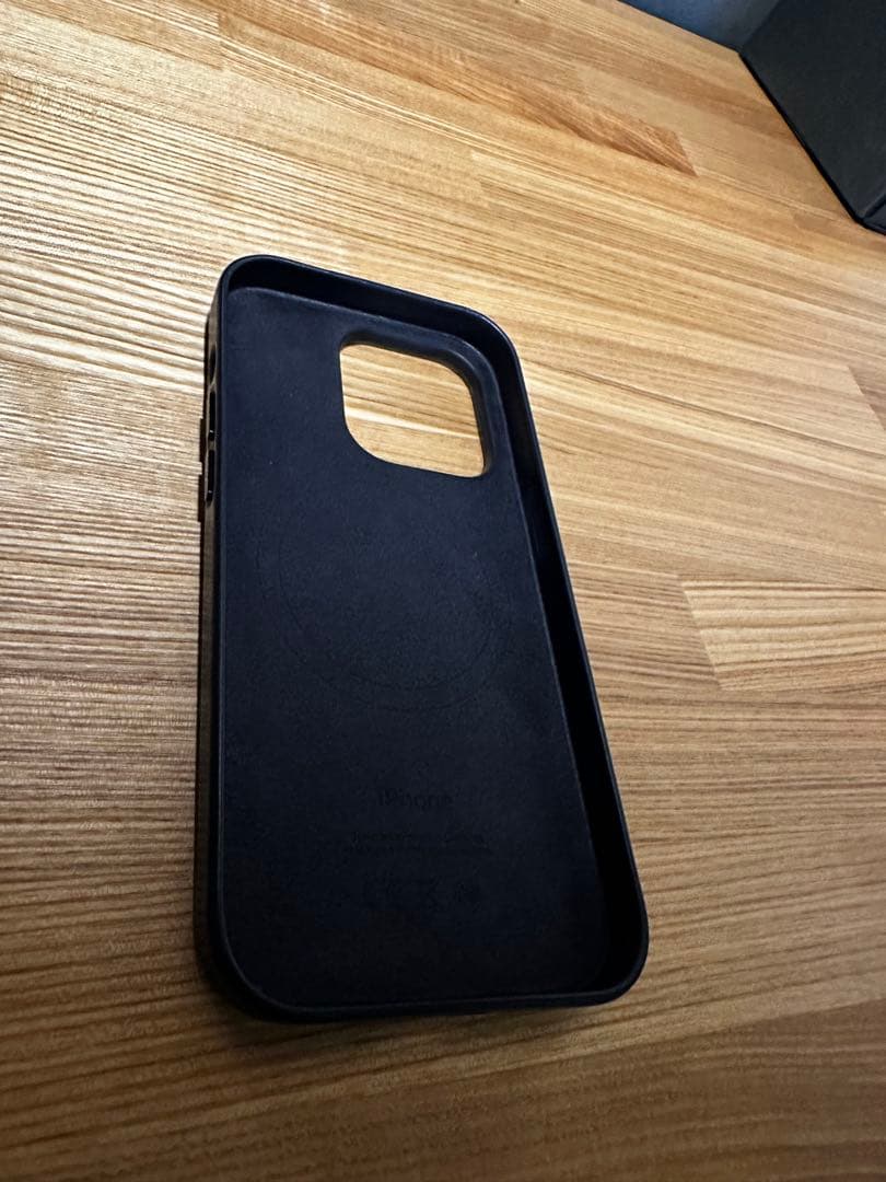 正規品　Apple純正 iPhone14pro レザーケース　【インク】