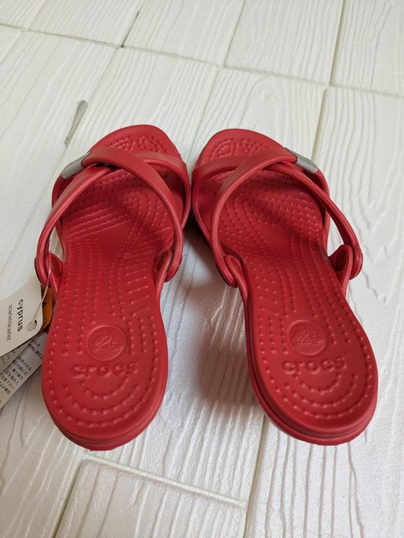 未使用 [クロックス] crocs サイプラスサンダル　ヒールサンダル 廃盤品