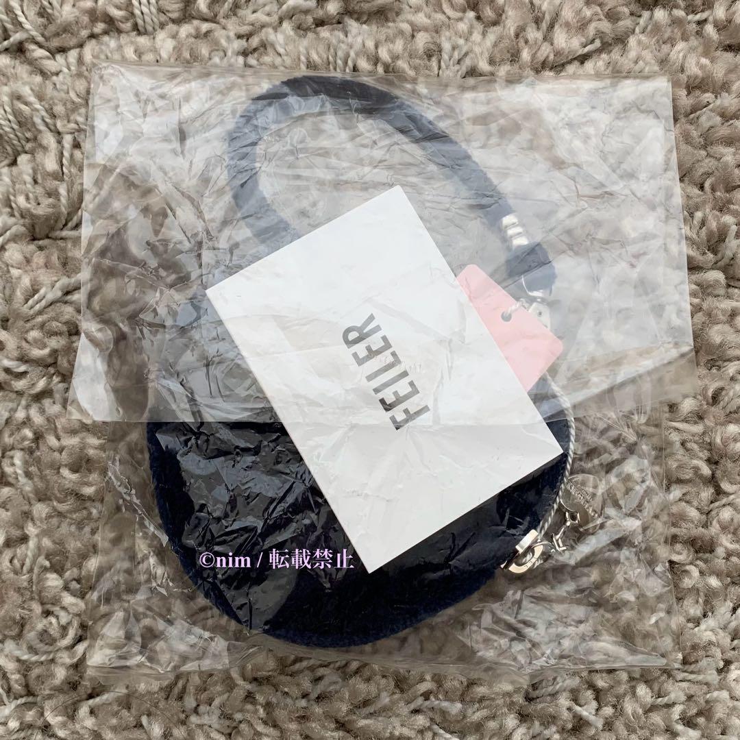 新品未開封 フェイラー ラブラリーハート ハート型ポーチ ネイビー