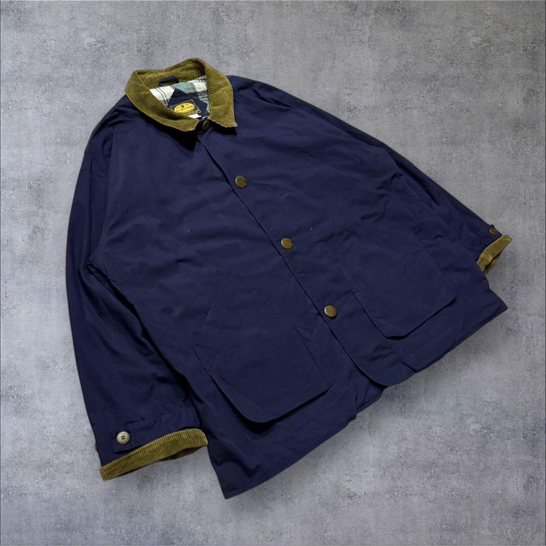 sstMcGREGOR襟コーデュロイvintageジャケットチェックライニ