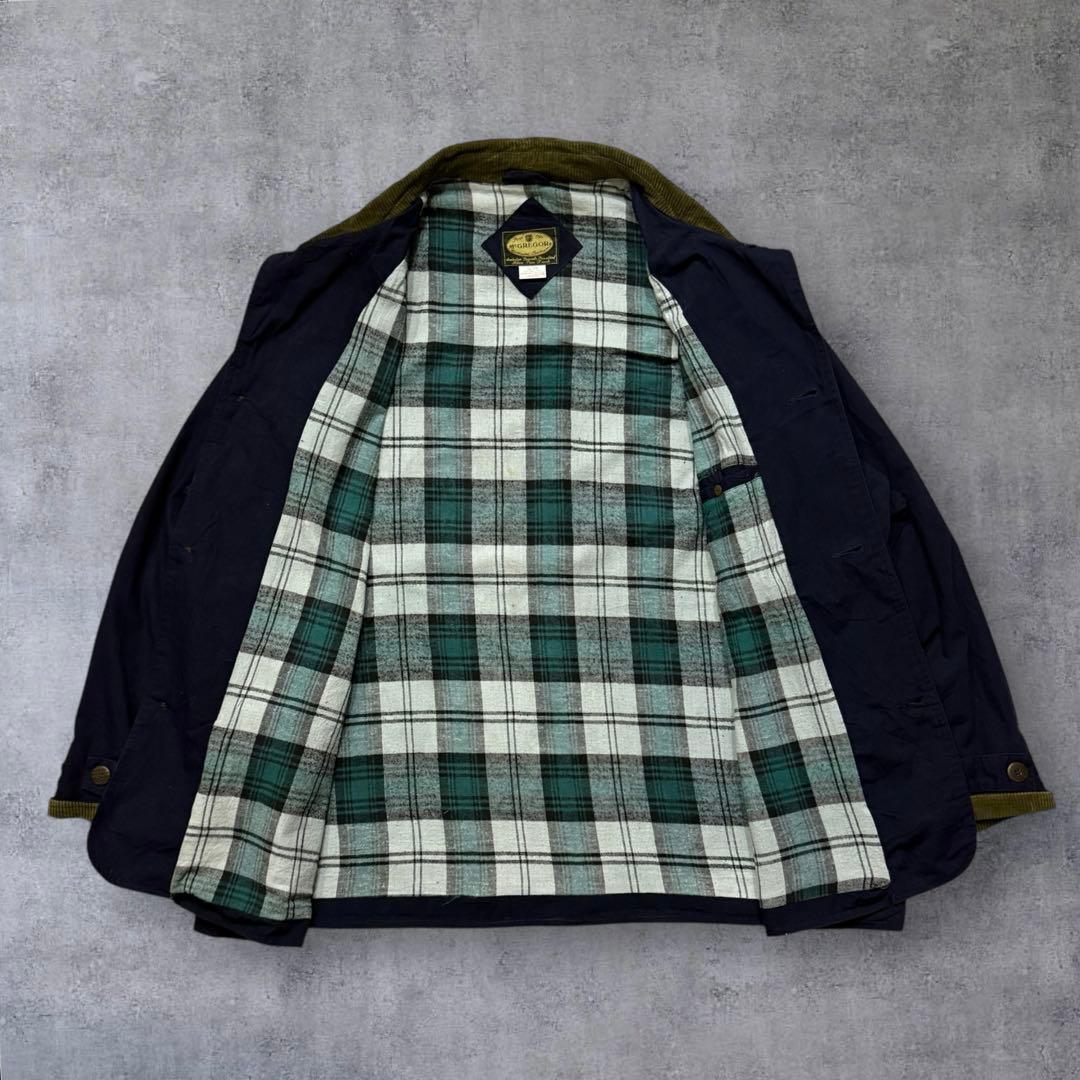 sstMcGREGOR襟コーデュロイvintageジャケットチェックライニ
