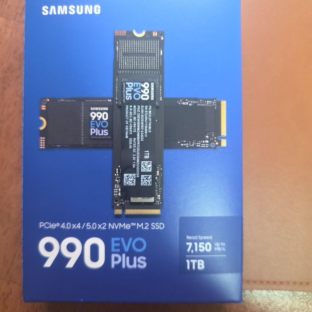 内蔵型SSD Samsung 990 EVO Plus 1TB M.2 SSD