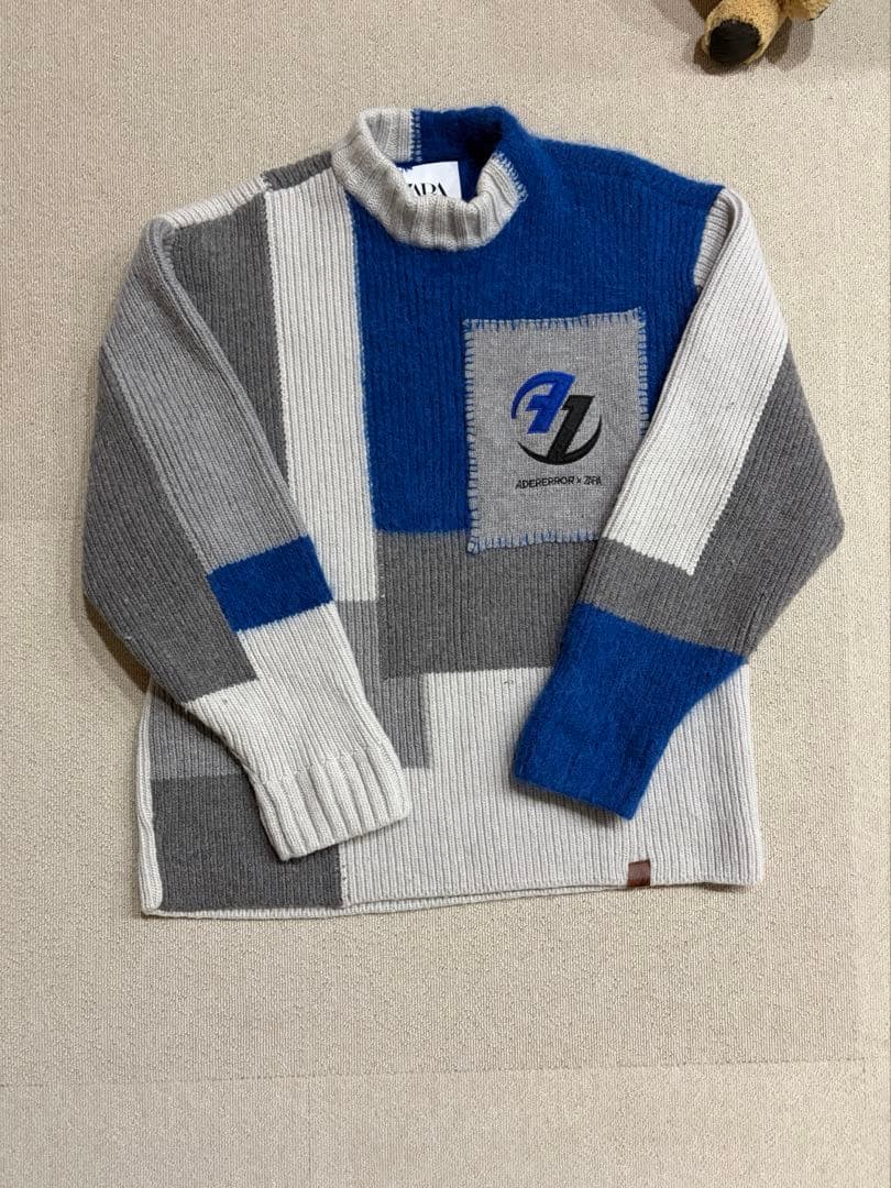 ZARA ADERERROR パッチワークオーバーサイズニットザラ　アダーエラー