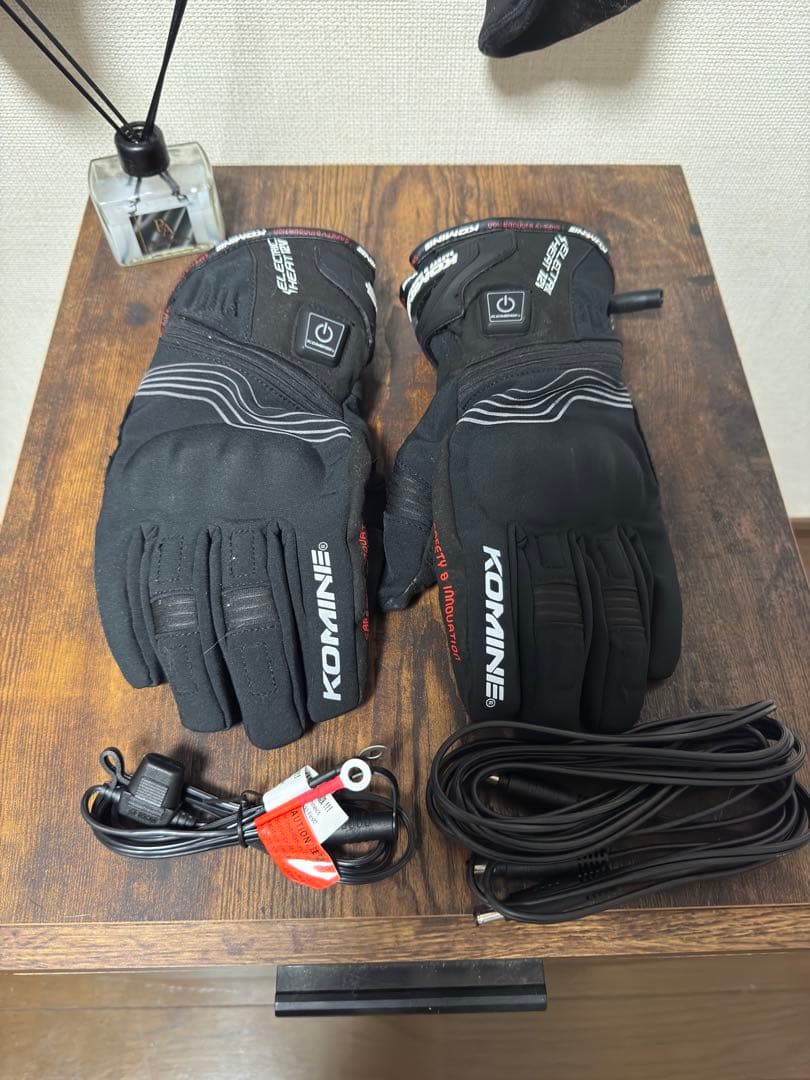 KOMINE V12電熱グローブ ブラック EK-202