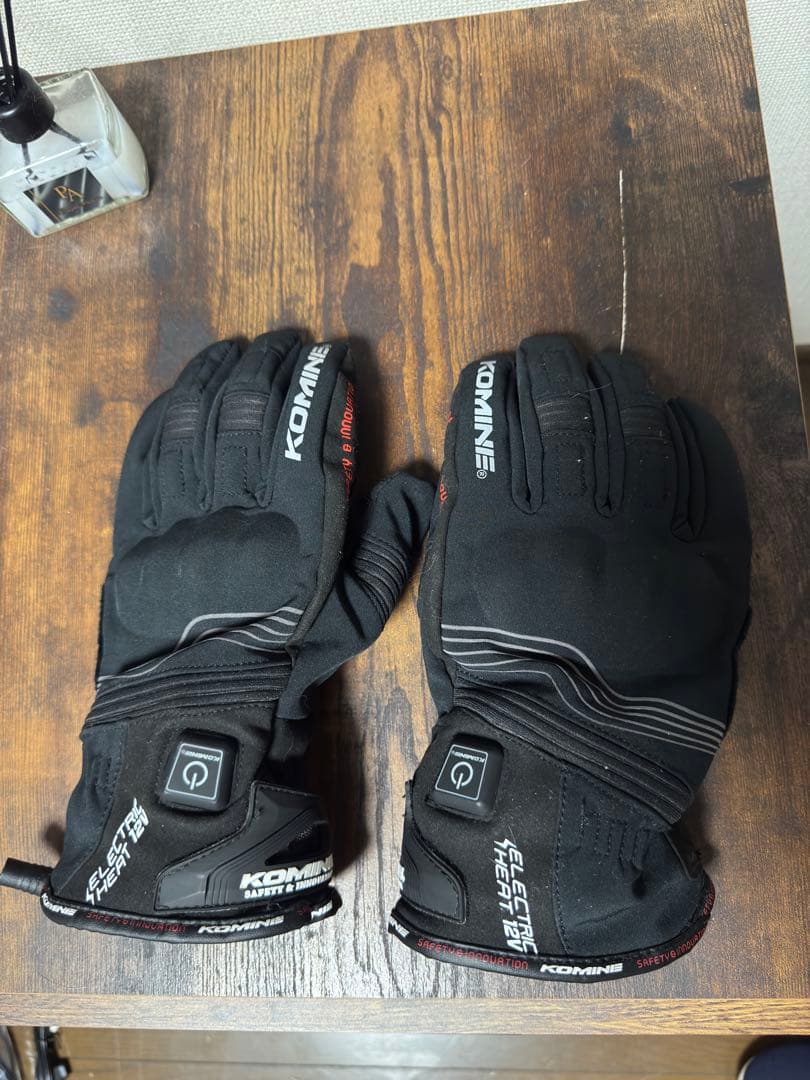 KOMINE V12電熱グローブ ブラック EK-202