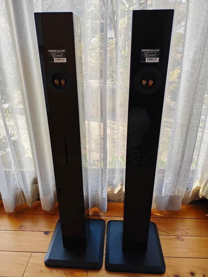 ONKYO オンキョー　トールボーイスピーカー D108E ピアノブラック