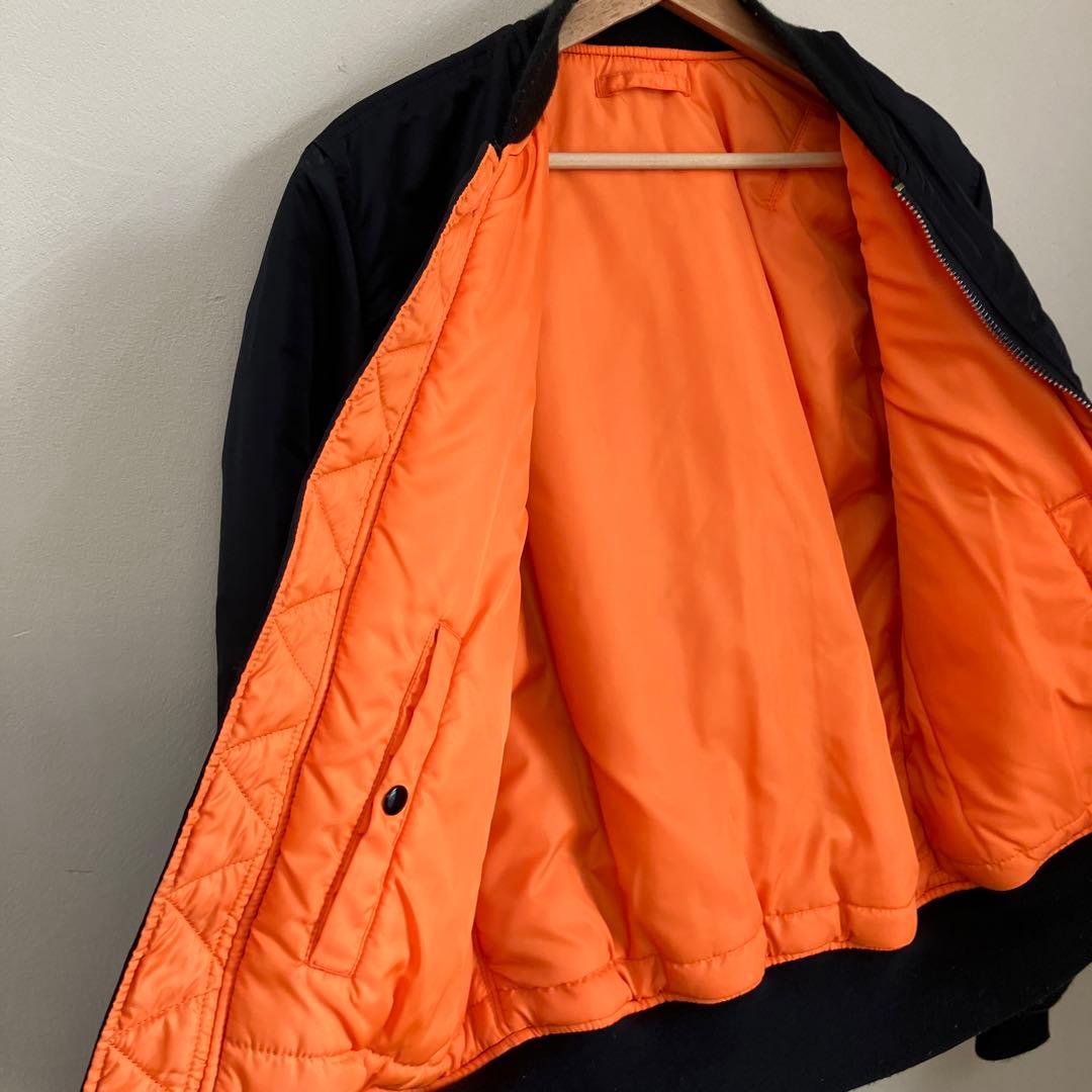 【美品】MA-1 ALPHA INDUSTRIES ブラック　Ｌサイズ