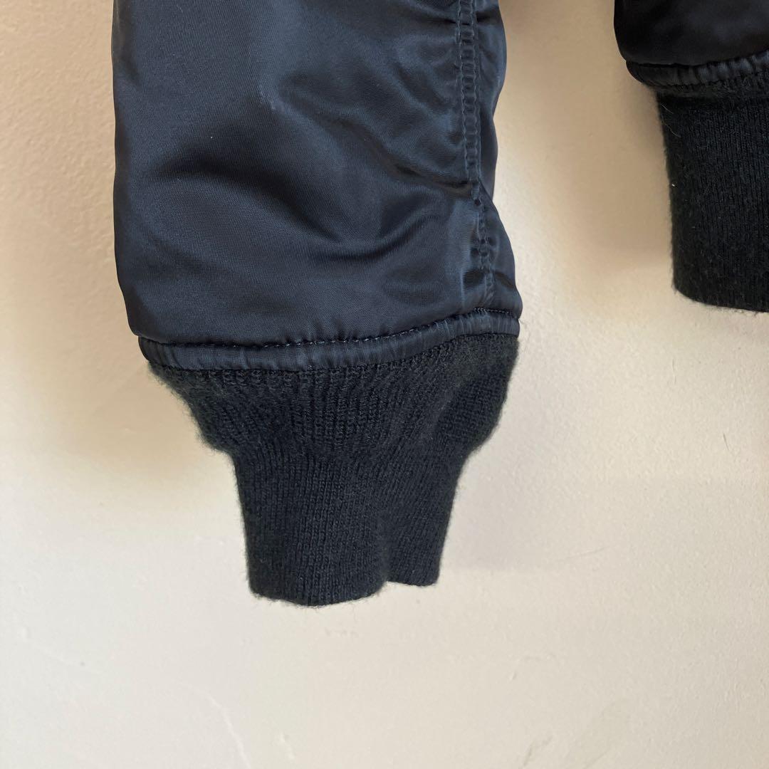 【美品】MA-1 ALPHA INDUSTRIES ブラック　Ｌサイズ