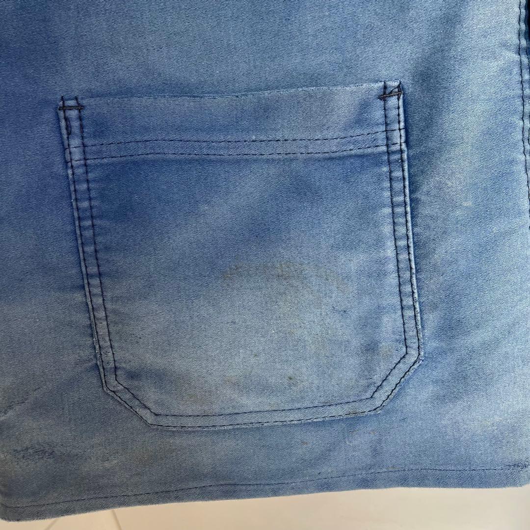 70s 80s フレンチ モールスキンジャケット カバーオール ヴィンテージ