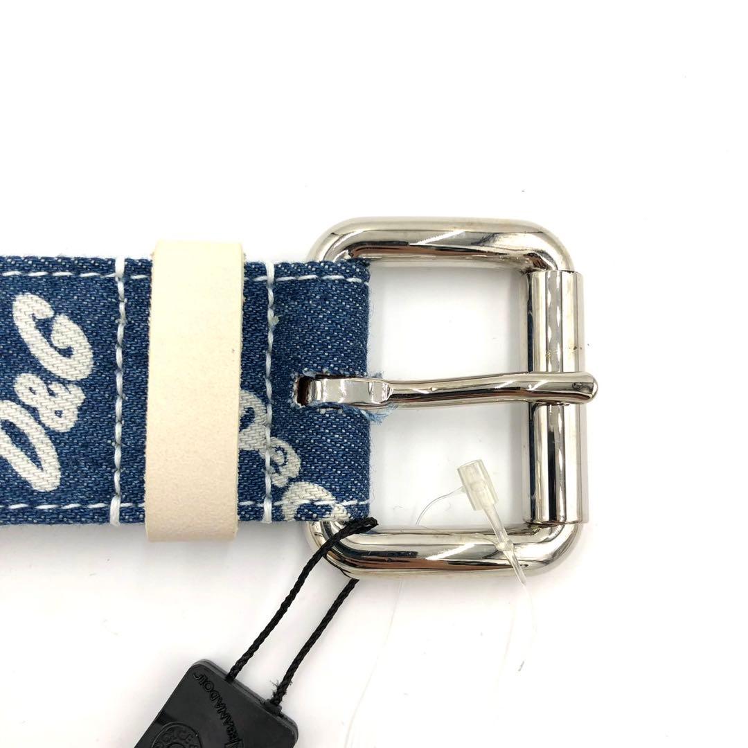 【新品】ドルガバ　ベルト　総柄　デニム　タグ付き