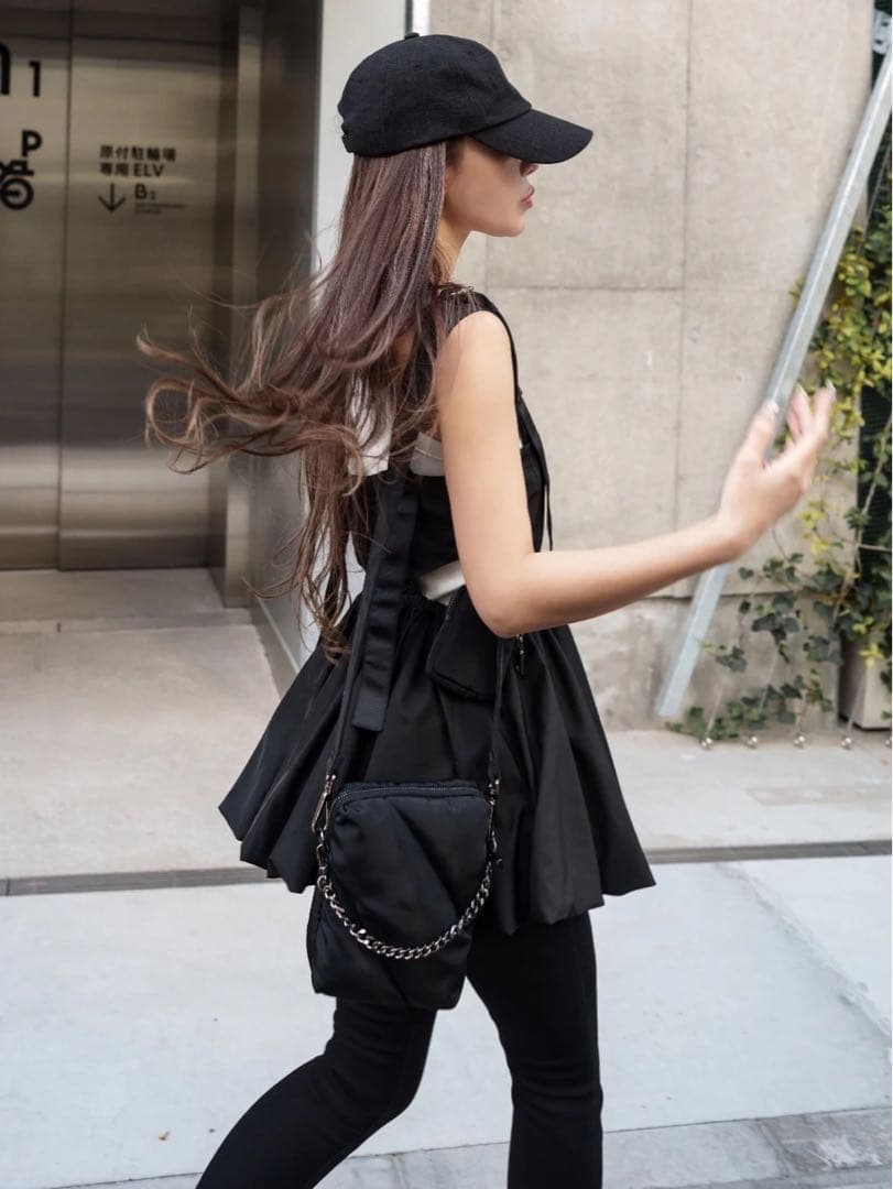 【美品】Glam Lips ミリタリーペプラムチュニック