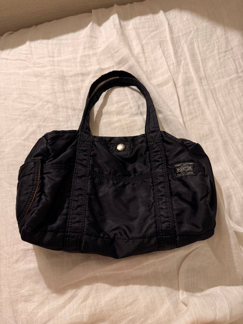 Porter タンカー ミニボストン S ドラムバッグ ロール ダッフル 黒