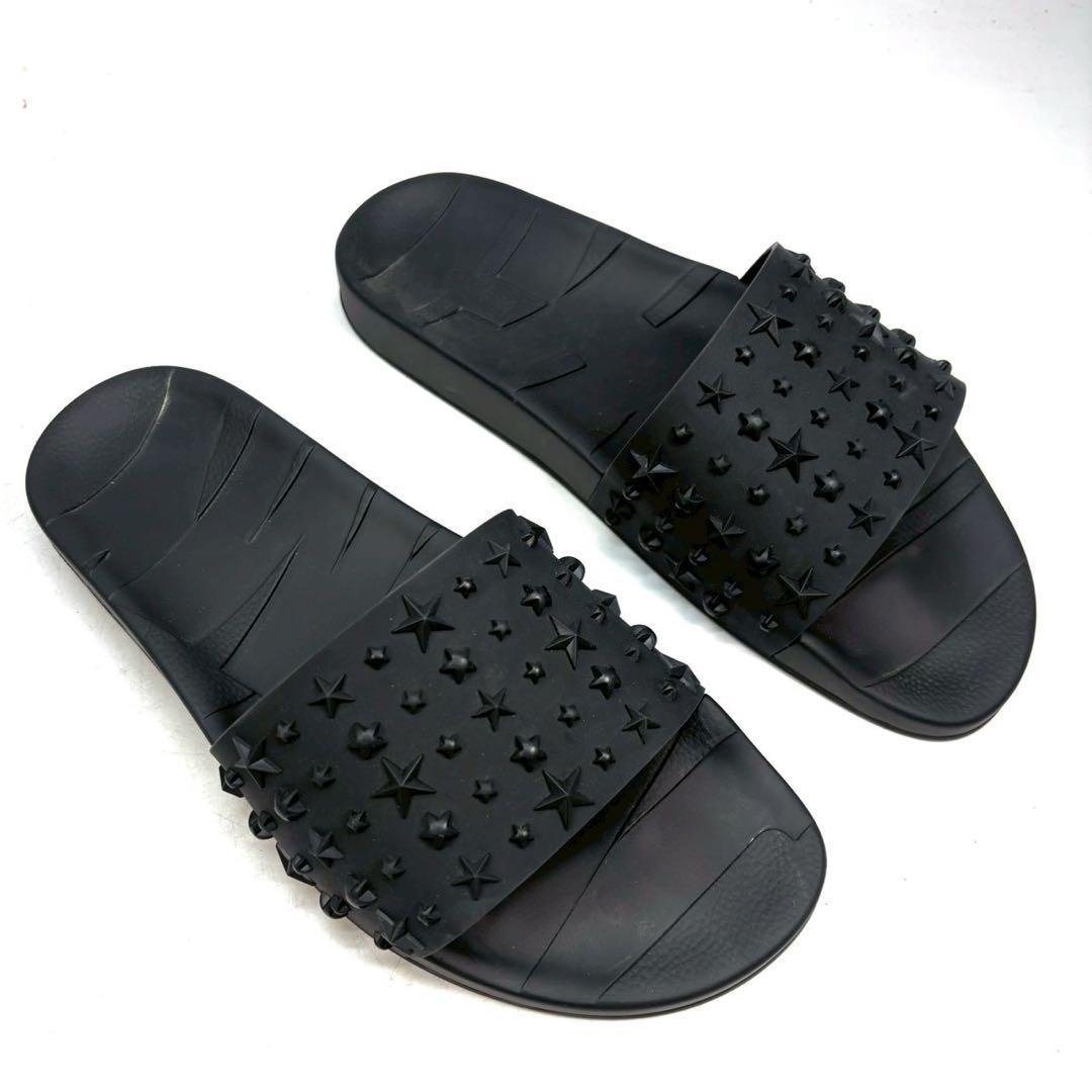 JIMMY CHOO ジミーチュウ　ラバーサンダル　42 ブラック