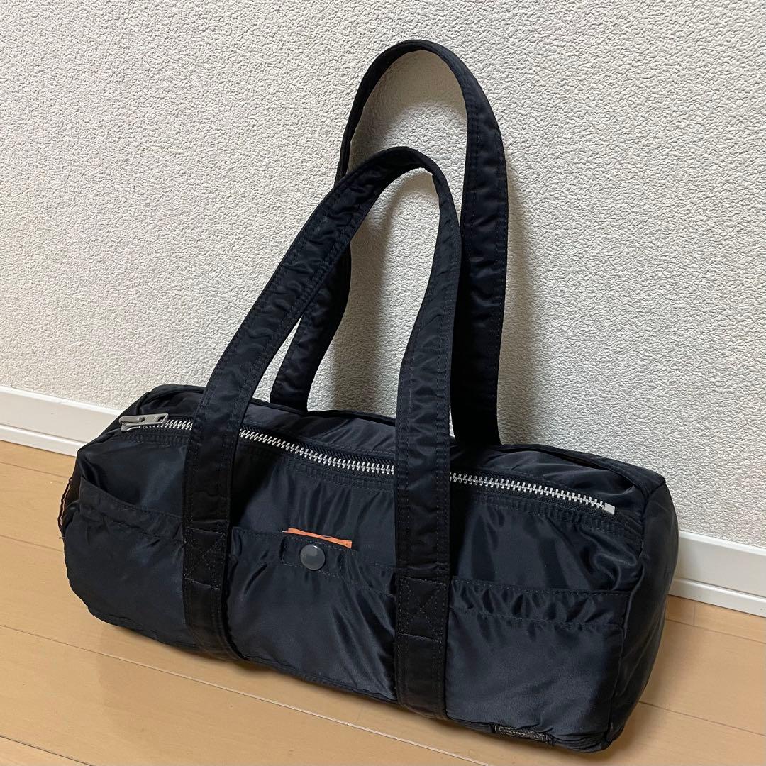 【美品】PORTER ポーター タンカー ミニボストンバッグ ブラック