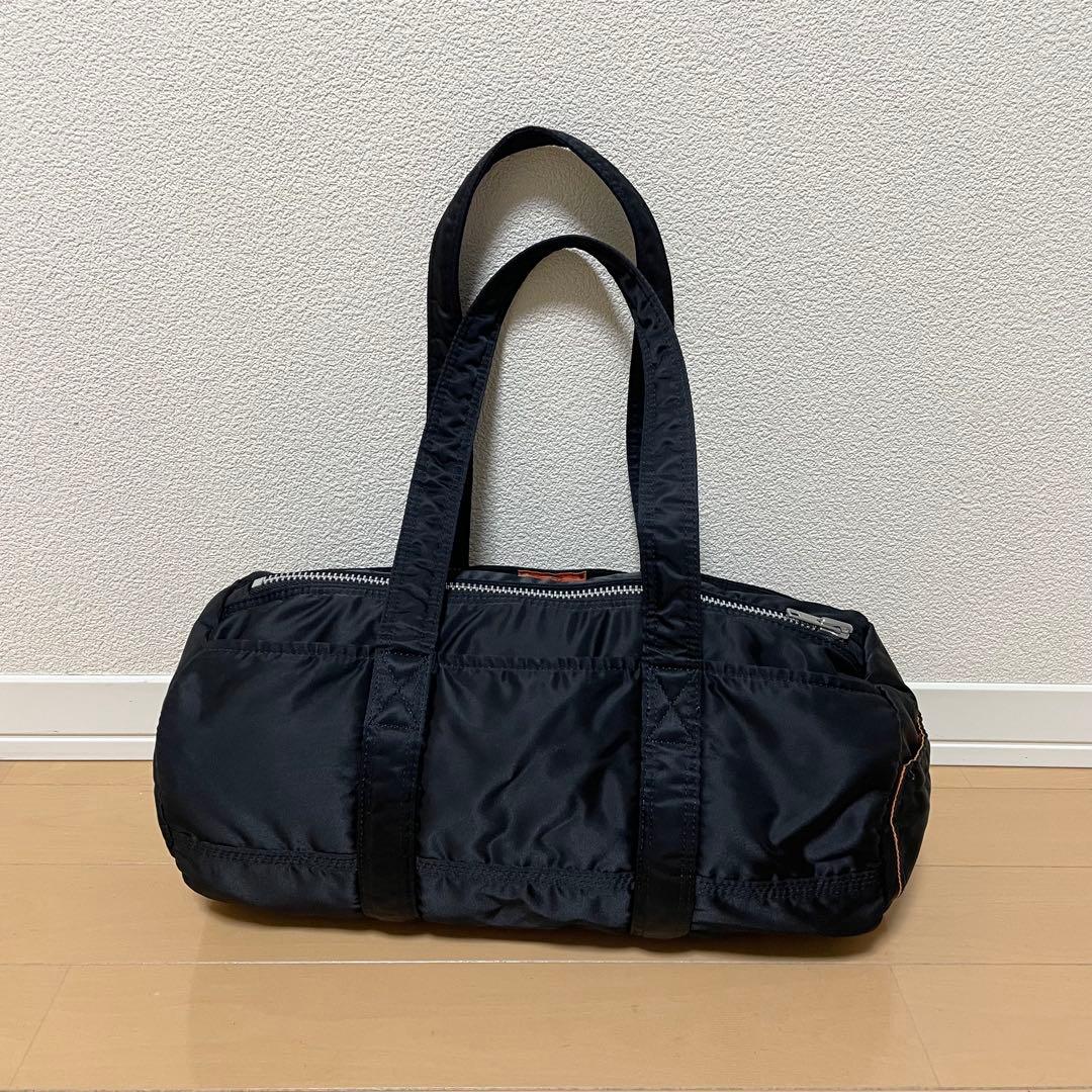 【美品】PORTER ポーター タンカー ミニボストンバッグ ブラック