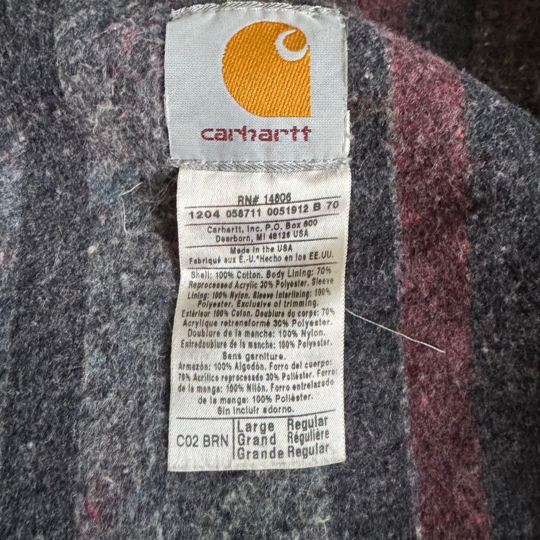 Carhartt USA製 ダックチョアコート L ブランケットライナー