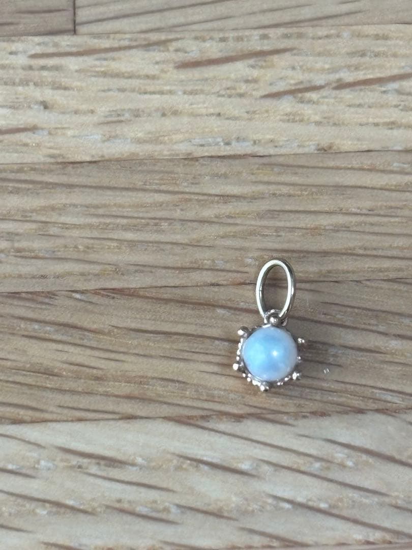 アガット　agete パールチャーム　k10