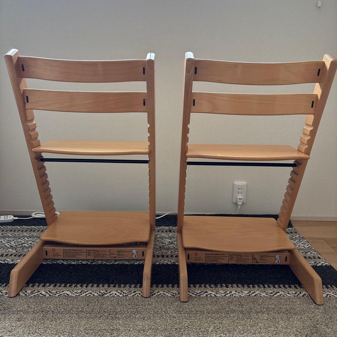 ストッケ　トリップトラップ　ナチュラル　2点