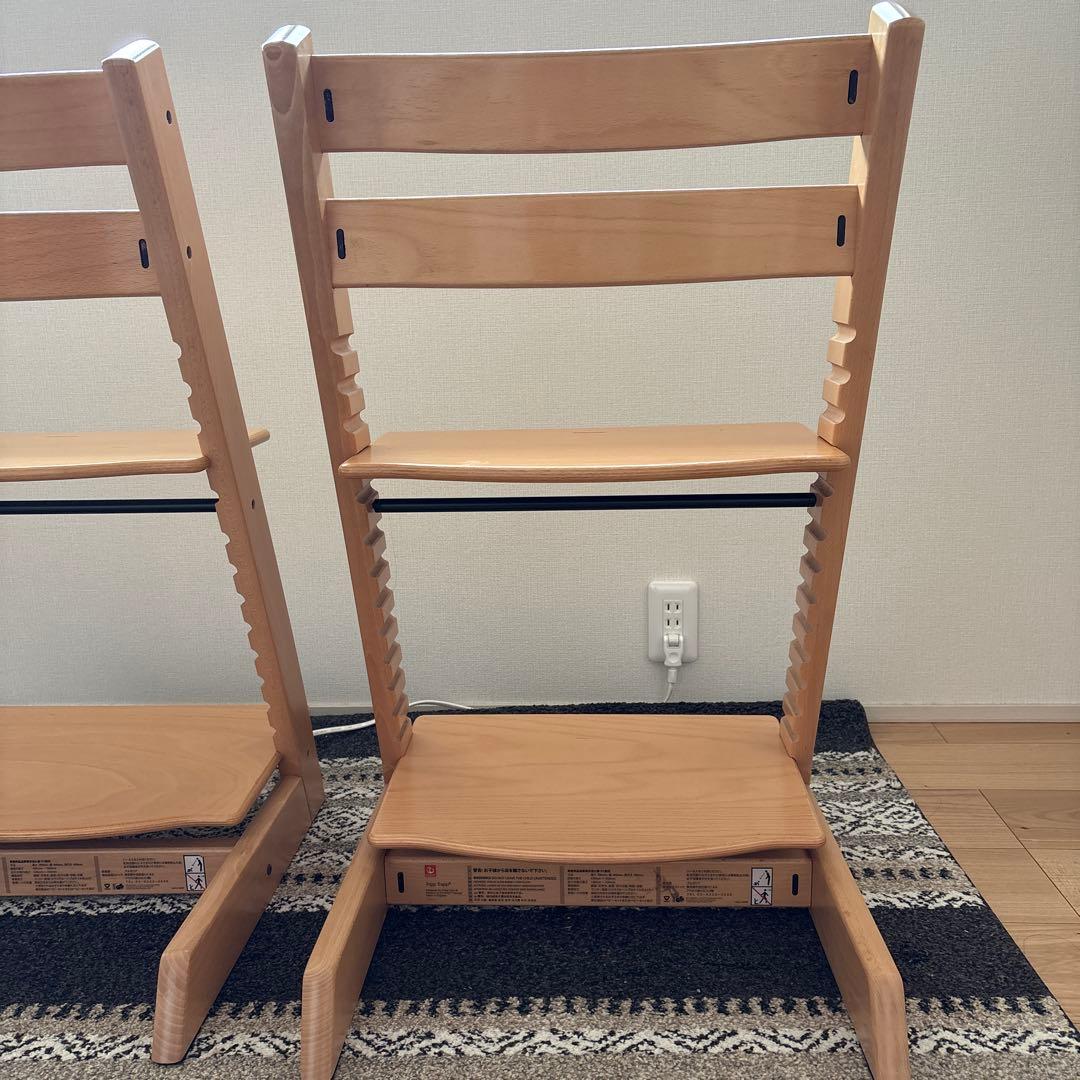 ストッケ　トリップトラップ　ナチュラル　2点