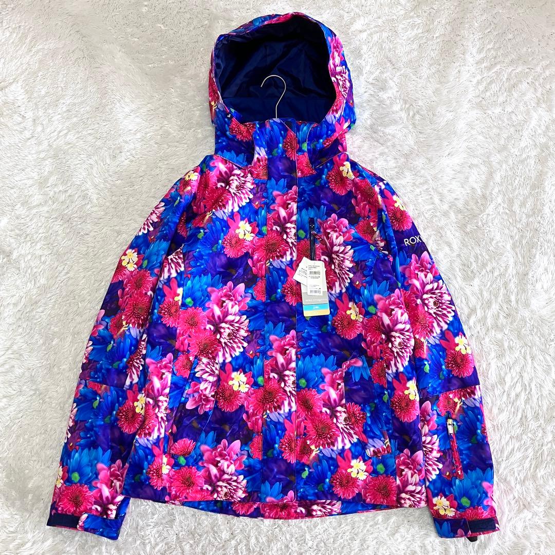未使用 タグ付き ROXY 蜷川実花 コラボ スノージャケット 花柄 L