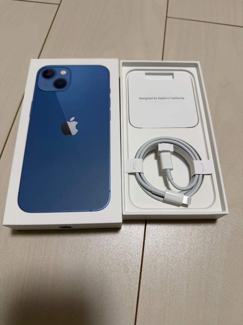 Apple iPhone 13 青色 本体 箱付き