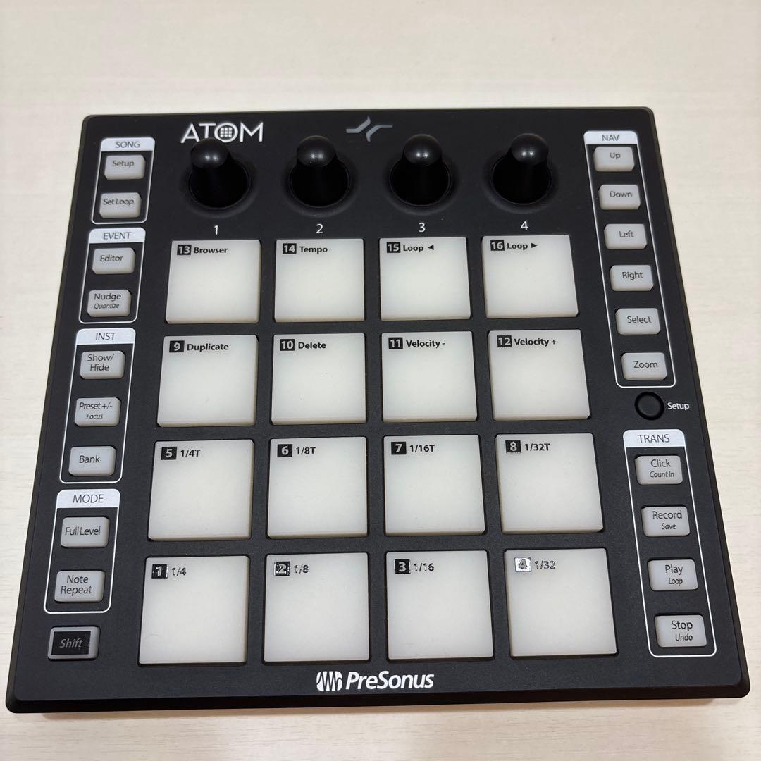 Presonus ATOM MIDIパッドコントローラー