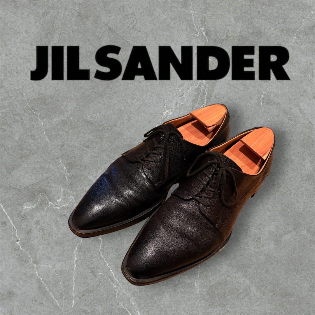 JIL SANDER レースアップシューズ ブラック ジルサンダー結婚式祝い事