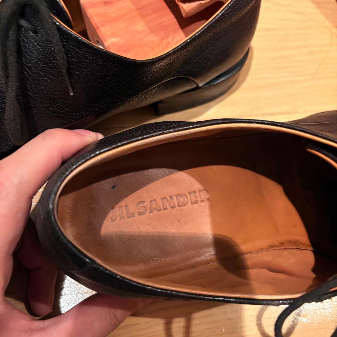 JIL SANDER レースアップシューズ ブラック ジルサンダー結婚式祝い事