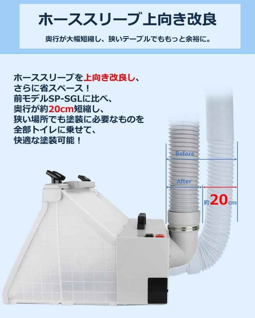 塗装ブース スプレーブース LED点灯 排気ダクト他いろいろ付き 新品未使用