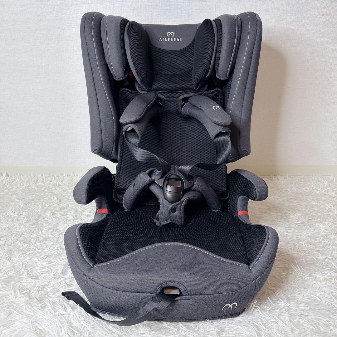 良品✨エールべべ パパット2 プレミアム ジュニアシート ISOFIX グレー