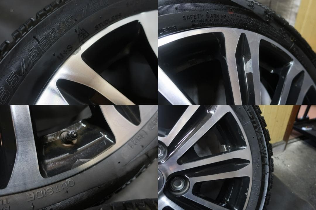 スタッドレス ナンカン 165/55R15 溝有 ダイハツ純正 タント カスタム