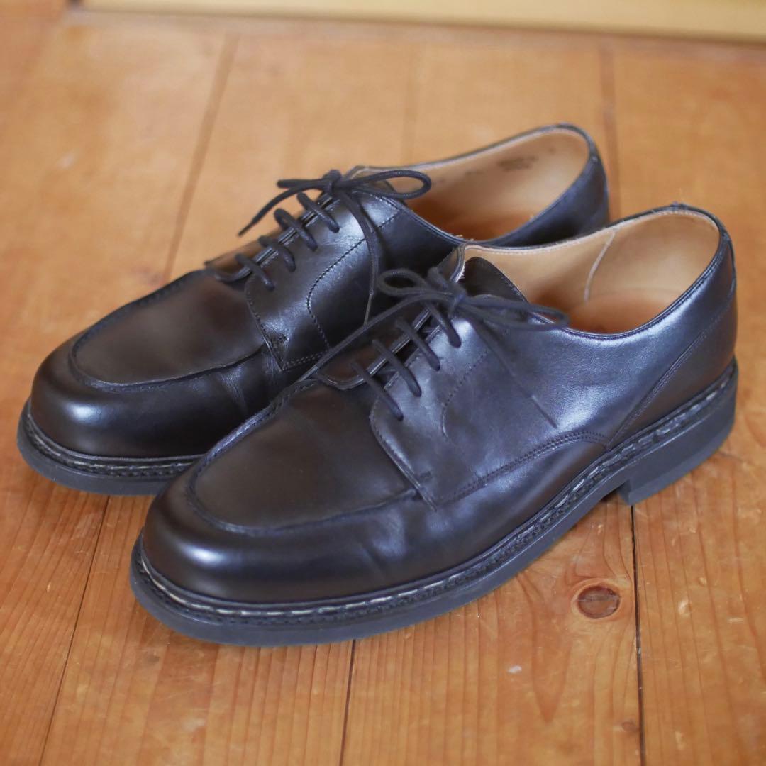 美品 Berwick バーウィック 4477 Uチップ ブラック UK 7.5