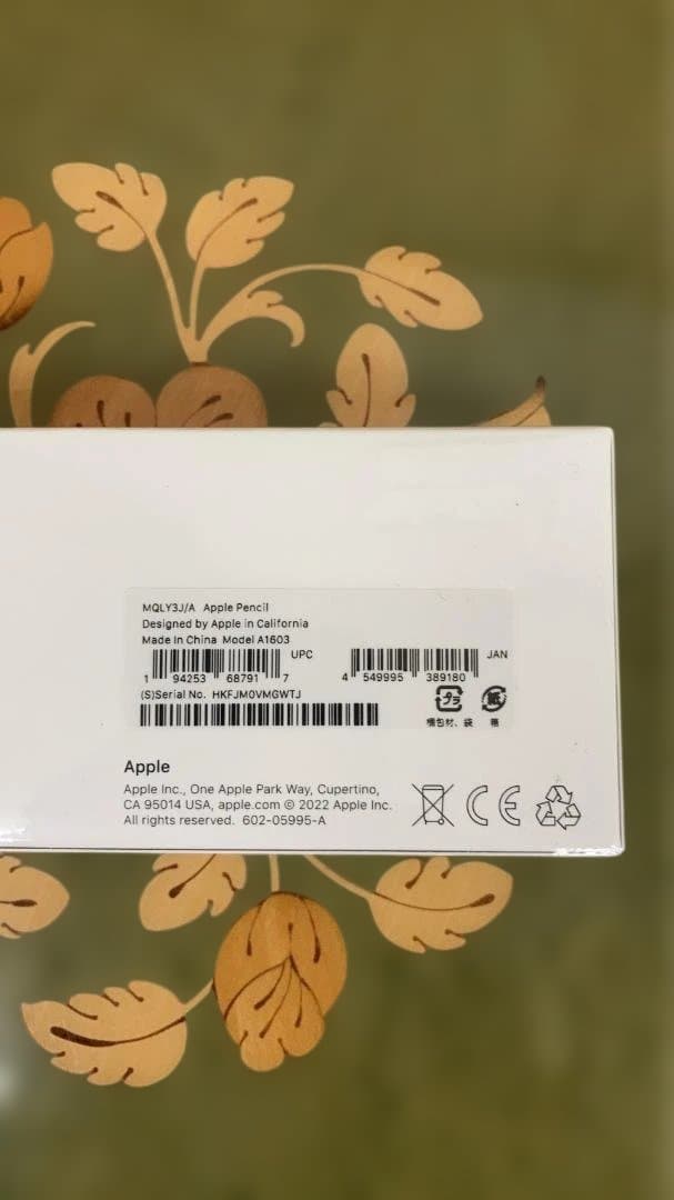 Apple Pencil (第1世代）A1603（未開封）⑤