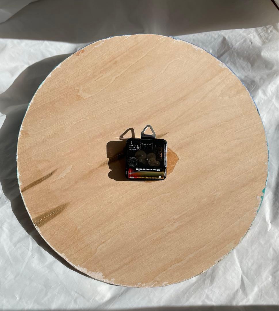 直径35㎝　ビッグサイズ　オーシャンレジン時計　海アート　新築祝い　ギフト